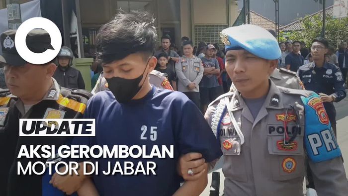 Tampang Lesu Berandal Bermotor di Rancaekek Usai Ditangkap Polisi