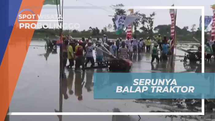 Balapan Unik Dengan Menggunakan Hand Traktor, Probolinggo