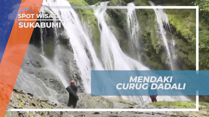 Pacu Adrenalin, Mencoba Keseruan Shower Climbing Curug Dadali, Sukabumi 