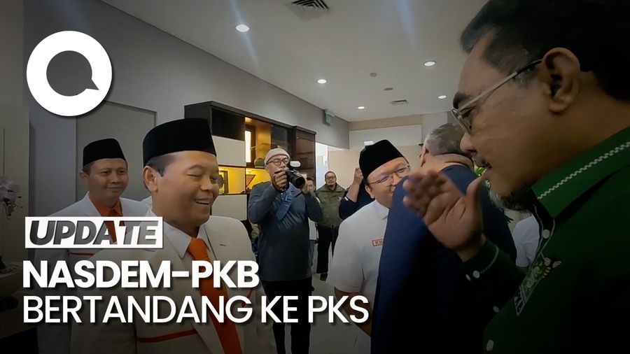 NasDem-PKB Merapat ke Markas PKS Jelang Kunjungan Anies-Cak Imin
