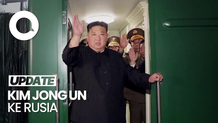  Potret Kim Jong Un Berangkat ke Rusia dengan Kereta Api