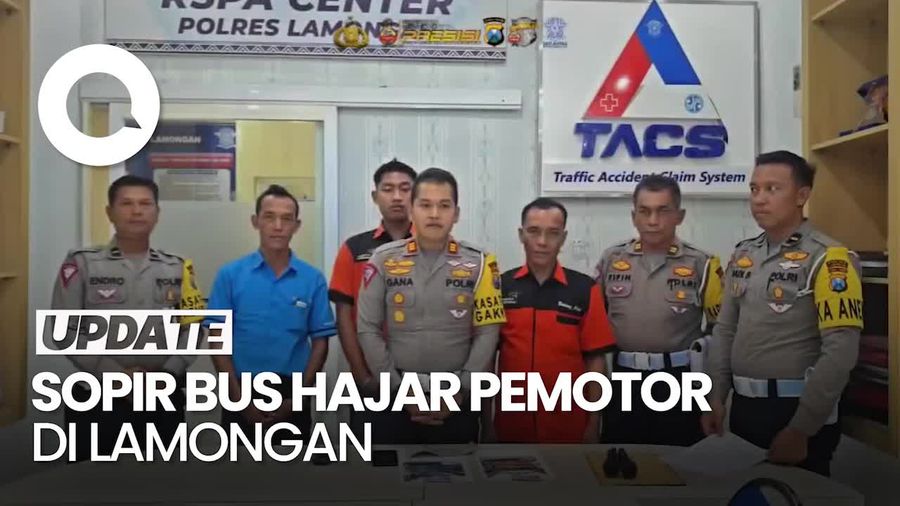 Tampang 2 Sopir Bus yang Hajar Pemotor Gegara Ditegur Lawan Arah