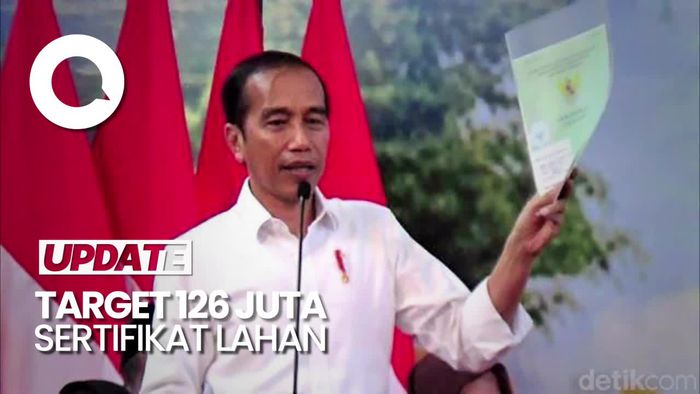 Jokowi soal Target 126 Juta Sertifikat Lahan: Semoga 2024 Rampung 