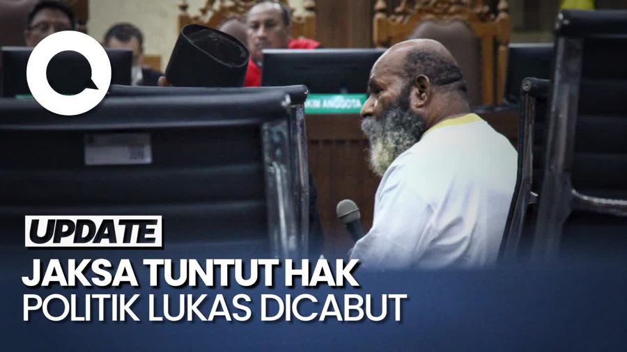 Jaksa Tuntut Pencabutan Hak Politik Lukas Enembe Selama 5 Tahun