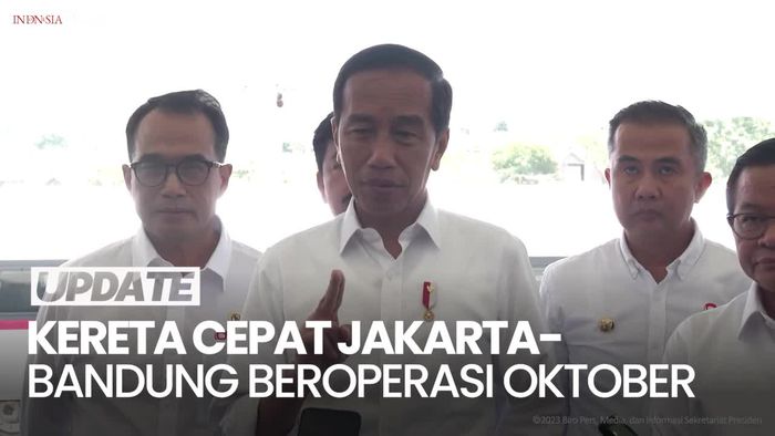Jokowi Jajal Kereta Cepat Jakarta-Bandung: 350 Km/Jam Tak Terasa