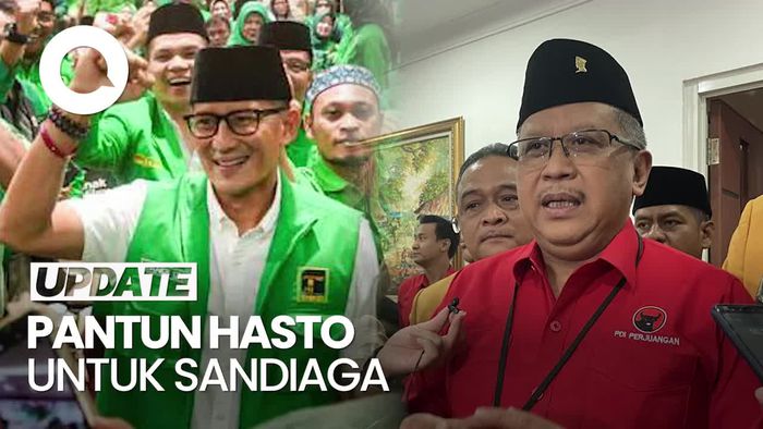 Pantun Hasto Buat Sandiaga: Di Tangannya, Indonesia Maju