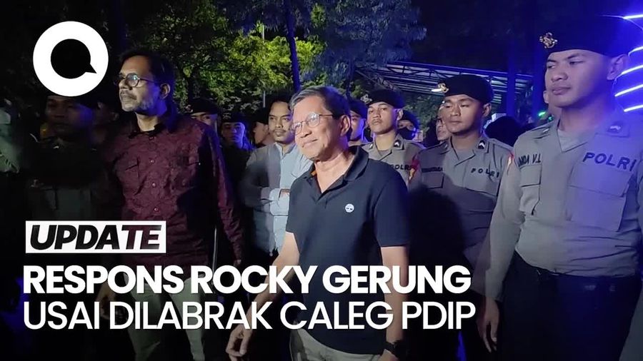 Rocky Gerung soal Dilabrak Caleg PDIP: Biasa Saja Lah