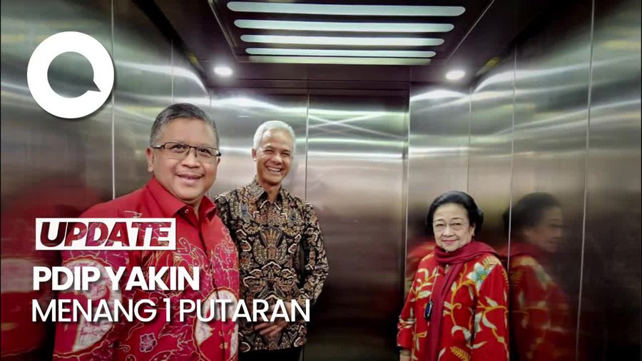 PDIP Yakin Ganjar Menang 1 Putaran Usai Cawapres Diumumkan