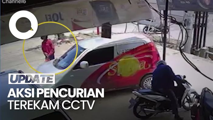 CCTV Pria Curi Uang Rp 16 Juta Dalam Mobil di Kendari