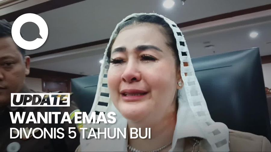 Hasnaeni Wanita Emas Menangis Divonis 5 Tahun Bui