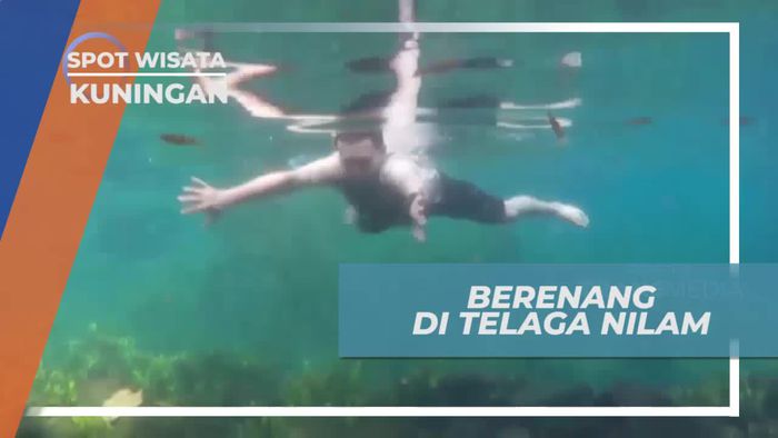 Berenang Seru di Telaga Nilam Kampung Cikahalang Kuningan