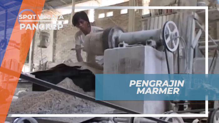 Mengunjungi Pabrik Penghasil Batu Marmer di Kota Pangkep