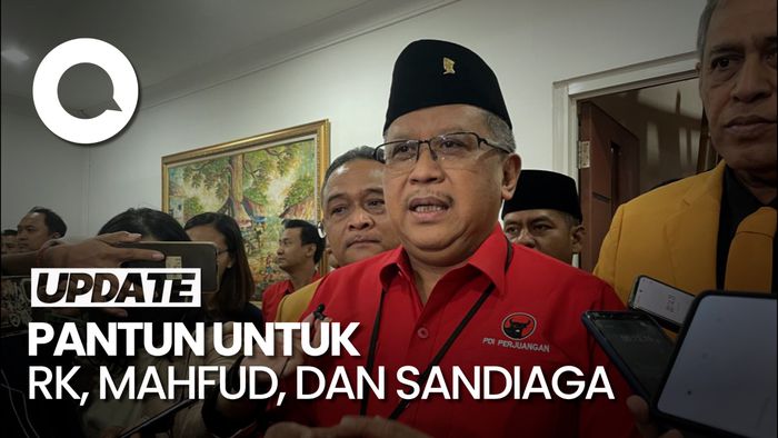 3 Pantun Hasto untuk 3 Kandidat Kuat Bakal Cawapres Ganjar