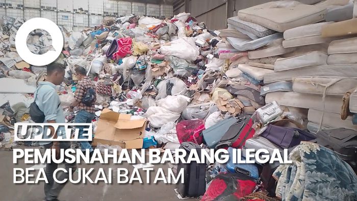 Penampakan Barang Ilegal Senilai Rp 3,1 M Dimusnahkan Bea Cukai Batam