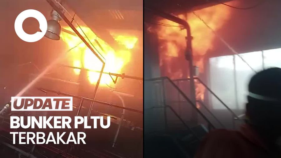 Penampakan Kebakaran di Area Bunker PLTU Nii Tanasa Konawe