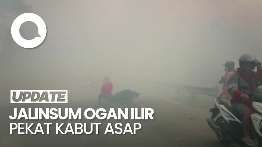 Jarak Pandang Terbatas Gegara Kabut Asap, Pemotor Tabrak Truk di Ogan Ilir