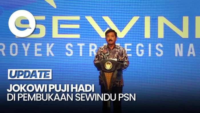 Jokowi Puji Kinerja Menteri Hadi: Senyum Saja Persoalan Lahan Rampung
