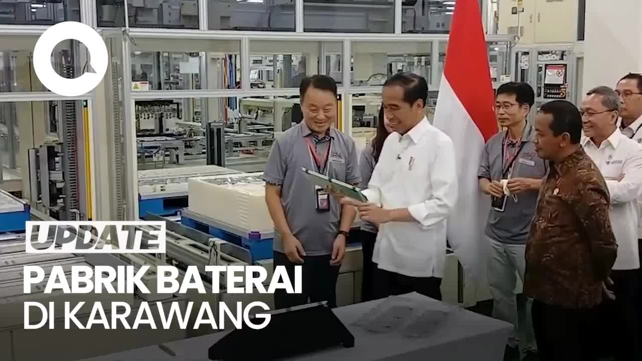 Kunjungi Pabrik Baterai Di Karawang, Jokowi: Terbesar Di Asia Tenggara