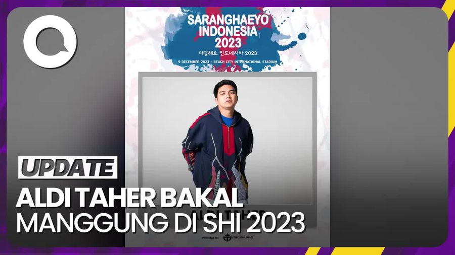 Kejutan! Aldi Taher Jadi Line-Up Konser Saranghaeyo Indonesia
