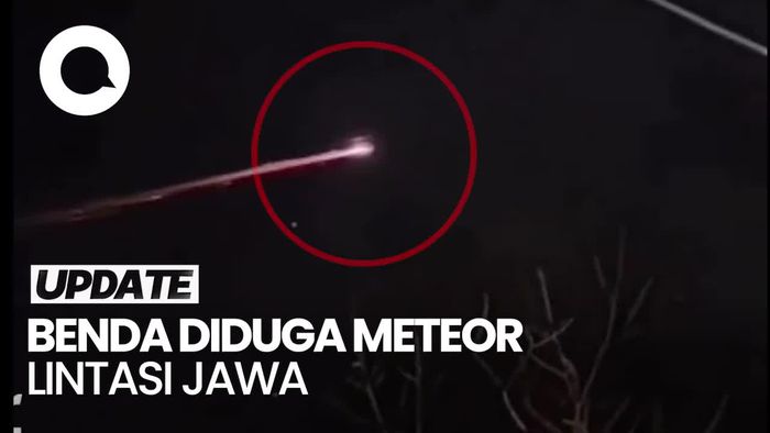 Penampakan Benda Diduga Meteor yang Melintas Langit Jawa