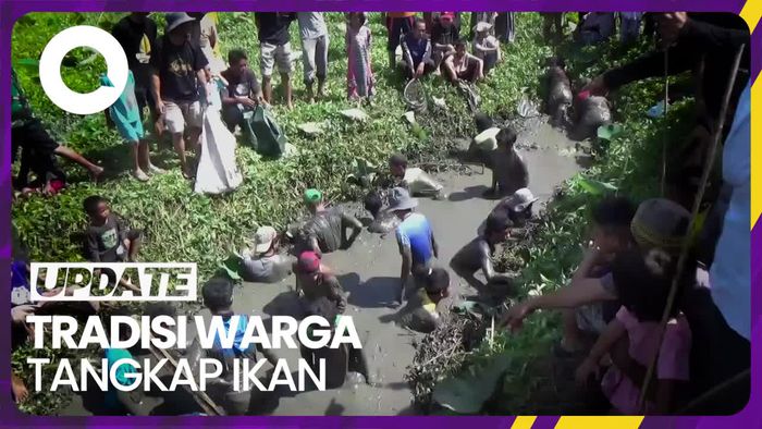 Warga di Sulsel Rayakan Tradisi Tangkap Ikan di Rawa