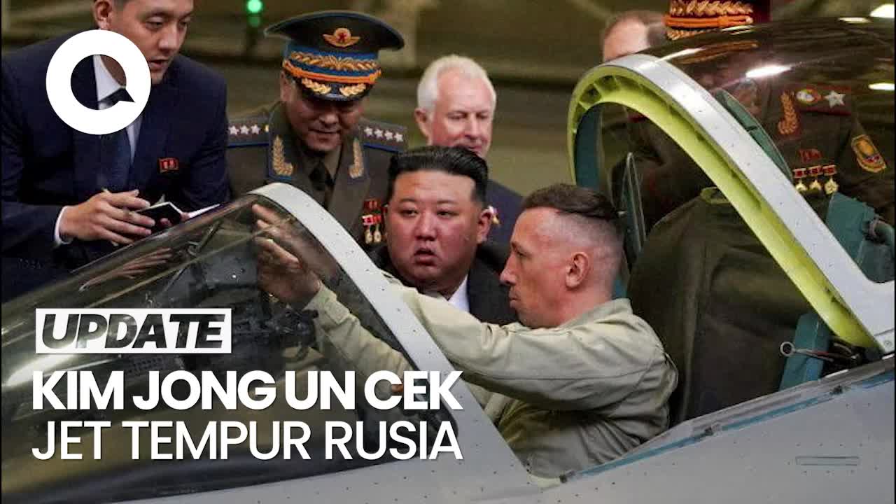 Momen Kim Jong Un Pantau Kebolehan Jet Sukhoi Rusia