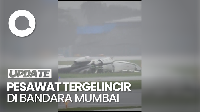 Pesawat Tergelincir di Bandara Mumbai, 8 Orang Terluka
