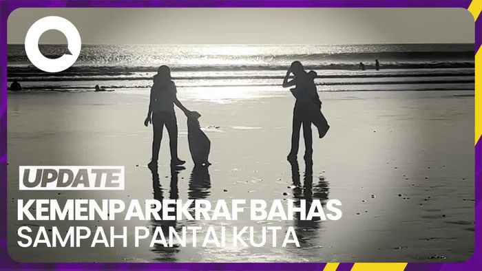 Kemenparekraf Bicara Solusi Masalah Sampah di Pantai Kuta