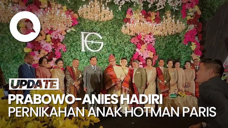 Prabowo-Anies Hadiri Pernikahan Putra Hotman Paris, Mangulosi Pengantin
