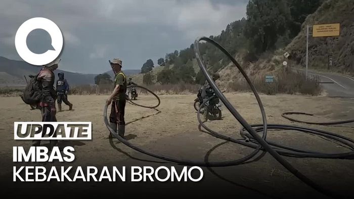 Imbas Kebakaran Bromo, Saluran Pipa Rusak-Warga Krisis Air Bersih