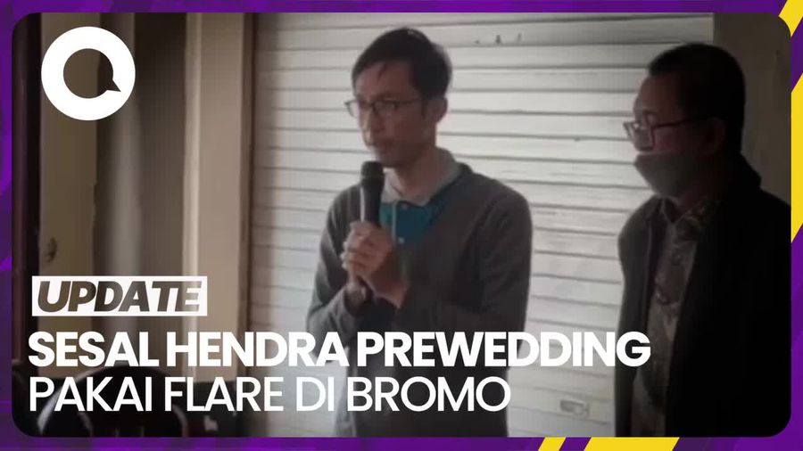 Permintaan Maaf Calon Pengantin yang Prewedding Pakai Flare di Bromo