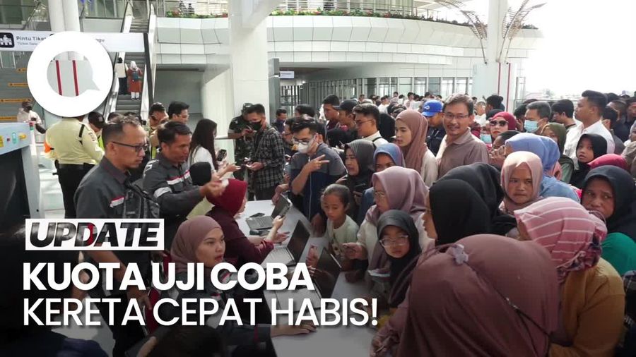 Sat Set Sat Set! Kuota Uji Coba Kereta Cepat 18-24 September Ludes