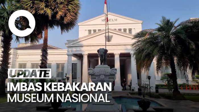 Koleksi Replika Prasejarah di Museum Nasional Ikut Terbakar