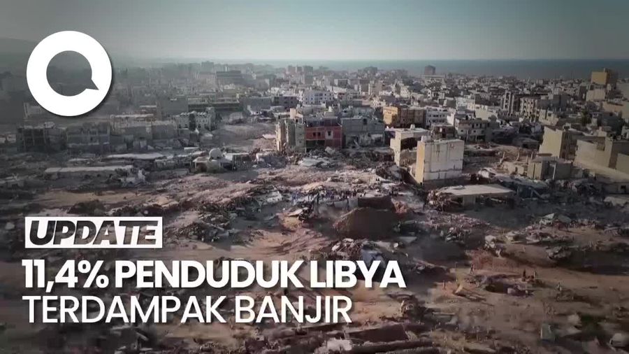 Lebih dari 800.000 Orang Terdampak Banjir Bandang di Libya!