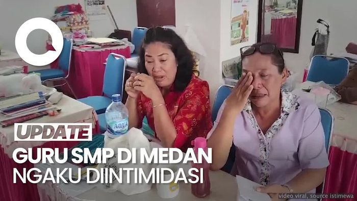 Tangis Guru SMP di Medan, Ngaku Diintimidasi-Gaji Ditahan
