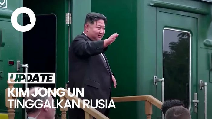Kim Jong Un Pulang ke Korea Utara Usai Bertemu Putin