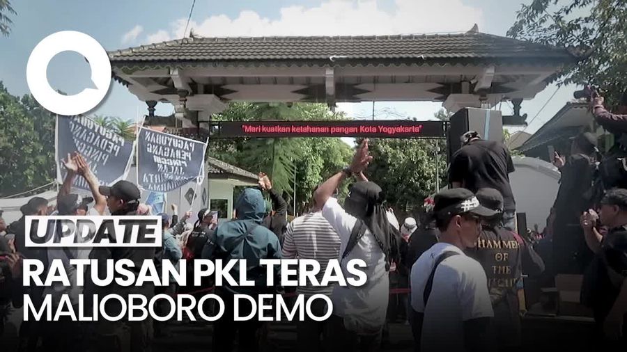 Ratusan PKL Teras Malioboro Geruduk Kantor Walkot Jogja, Ini Tuntutannya