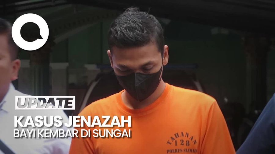 Tampang Pria yang Tega Buang Dua Bayi Kembarnya ke Sungai di Bantul