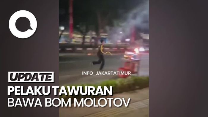 Pelaku Tawuran di Jaktim Bawa Bom Molotov Kini Dicari Polisi