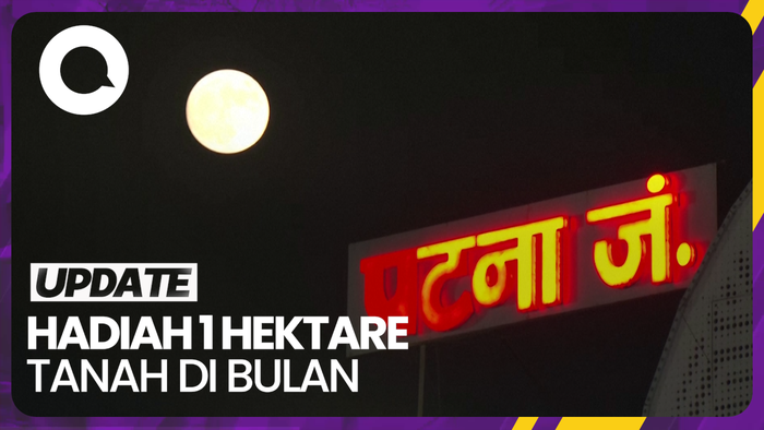 Pria di India Hadiahi Istri 1 Hektare Tanah di Bulan