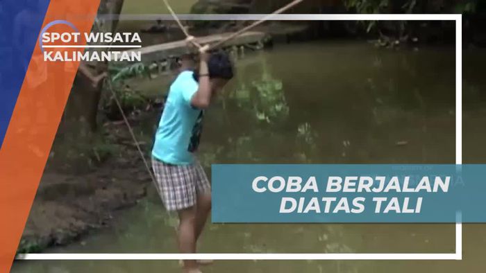 Uji Keseimbangan Dengan Berjalan di Atas Tali, Samarinda