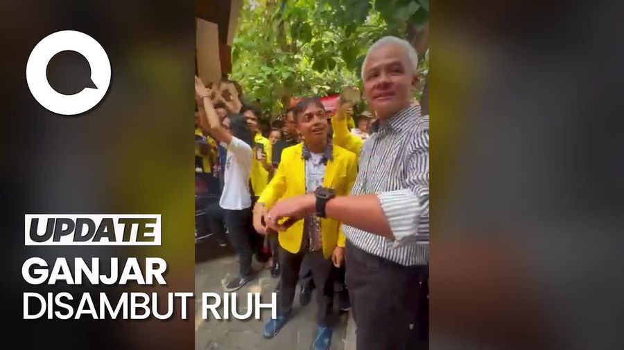 Yel-yel FISIP UI Riuh Sambut Ganjar Pranowo