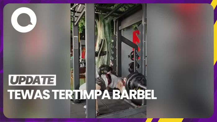 Detik-detik Pria di China Tewas Tertimpa Barbel 100 Kg di Gym