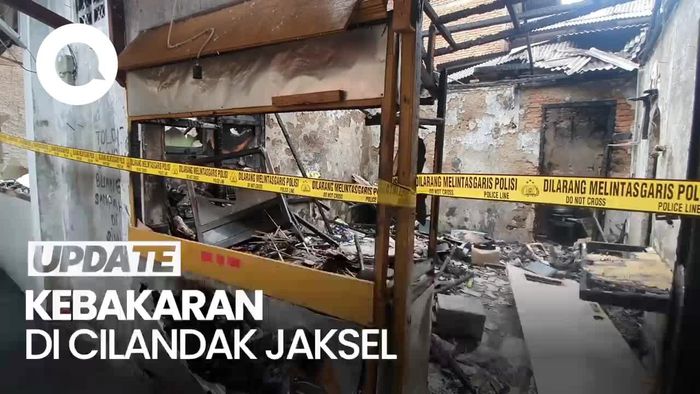 Penampakan 6 Kios Pedagang Ludes Terbakar di Cilandak