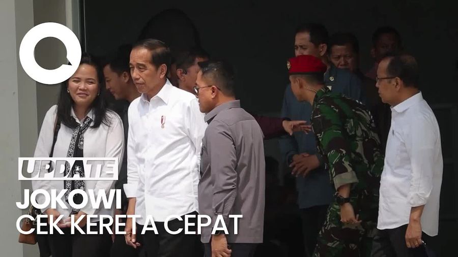 Persiapan Launching Kereta Cepat, Jokowi Kunjungi Depo Tegalluar