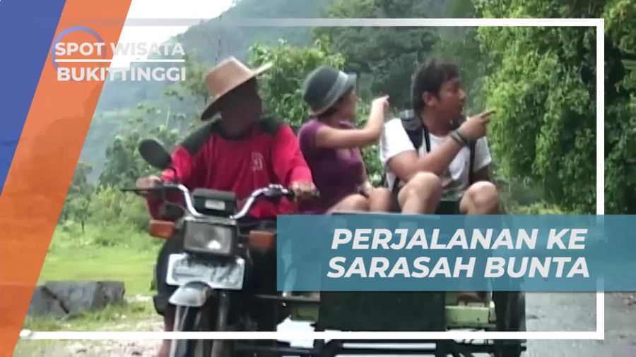 Naik Sepeda Motor Roda Tiga Menuju Air Terjun Sarasah Bunta Bukittinggi