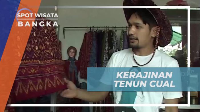 Tenun Cual, Kerajinan Dengan Pilihan Warna Terang, Bangka