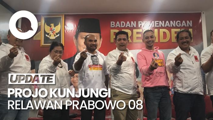 Sambangi Rumah Relawan Prabowo, Projo Bagikan Taktik Jokowi Menang Pilpres