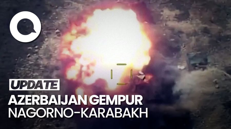Detik-detik Serangan Drone Azerbaijan Hunjam Nagorno-Karabakh
