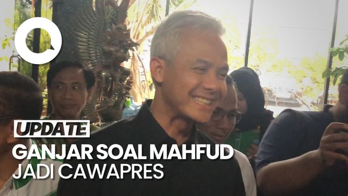 Ganjar soal Mahfud Jadi Kandidat Cawapres Terkuat: Sampai Hari Ini Belum